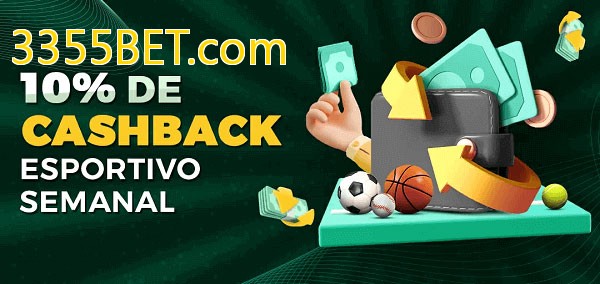 10% de bônus de cashback na 3355BET.com