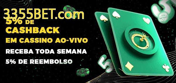 Promoções do cassino ao Vivo 3355BET.com